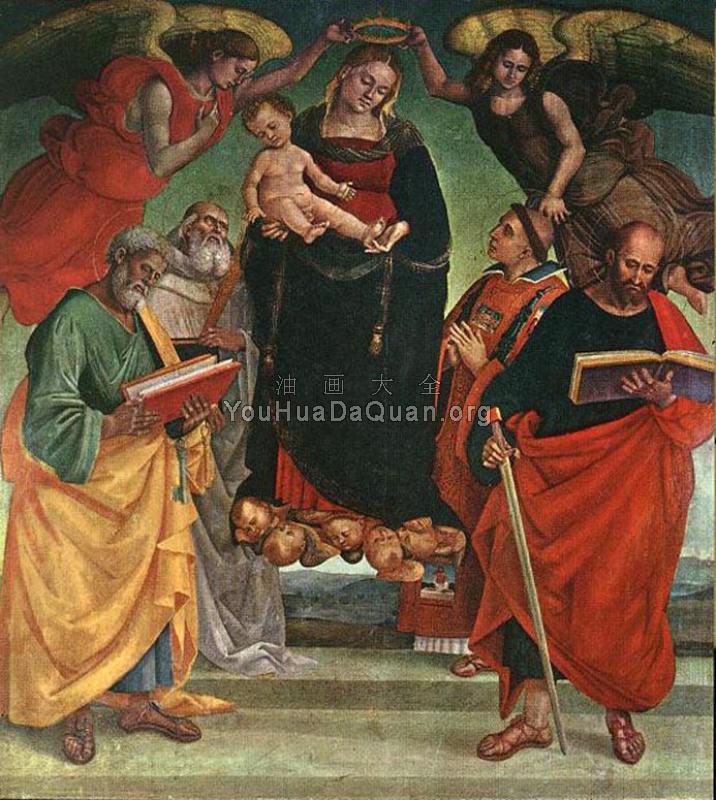 Madonna and Child with Saints - 路加·西诺雷利